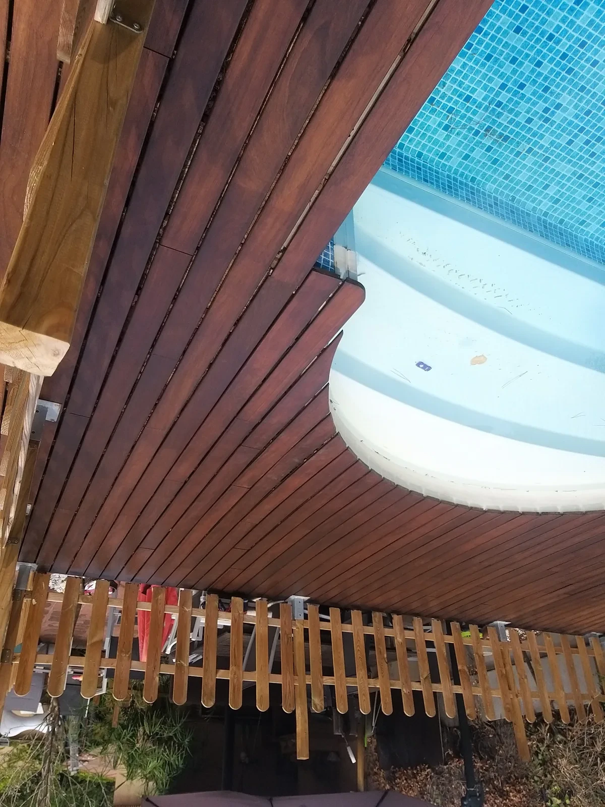 Tarima exterior de fusta